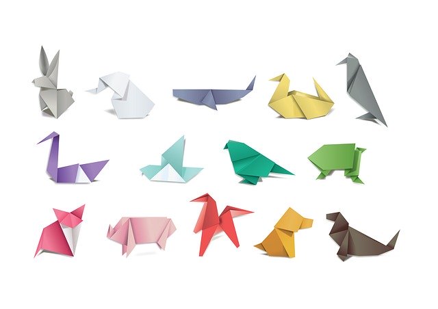 zvířata z papíru (origami)
